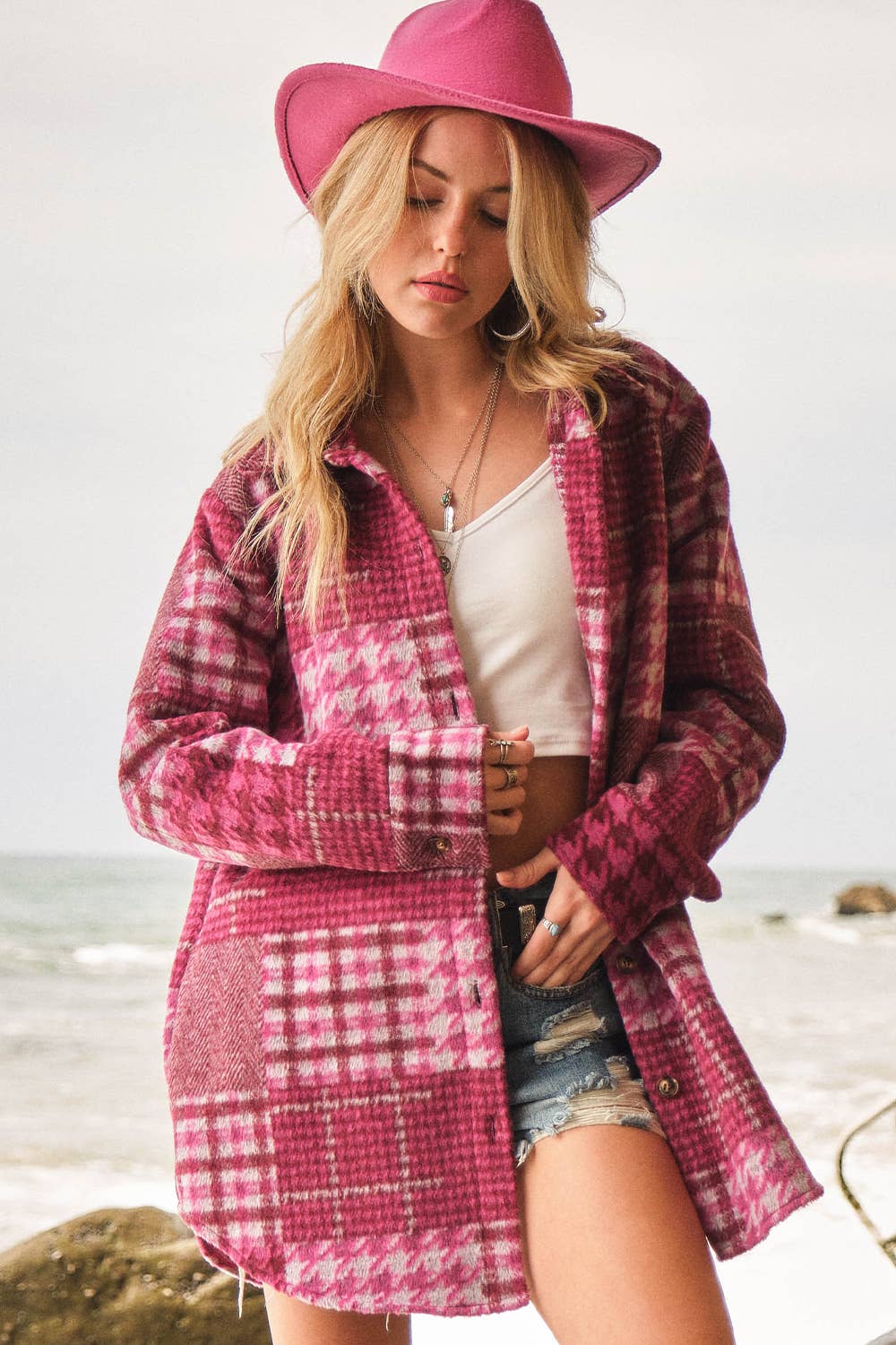 Gingham Plaid Shacket (More Colors)