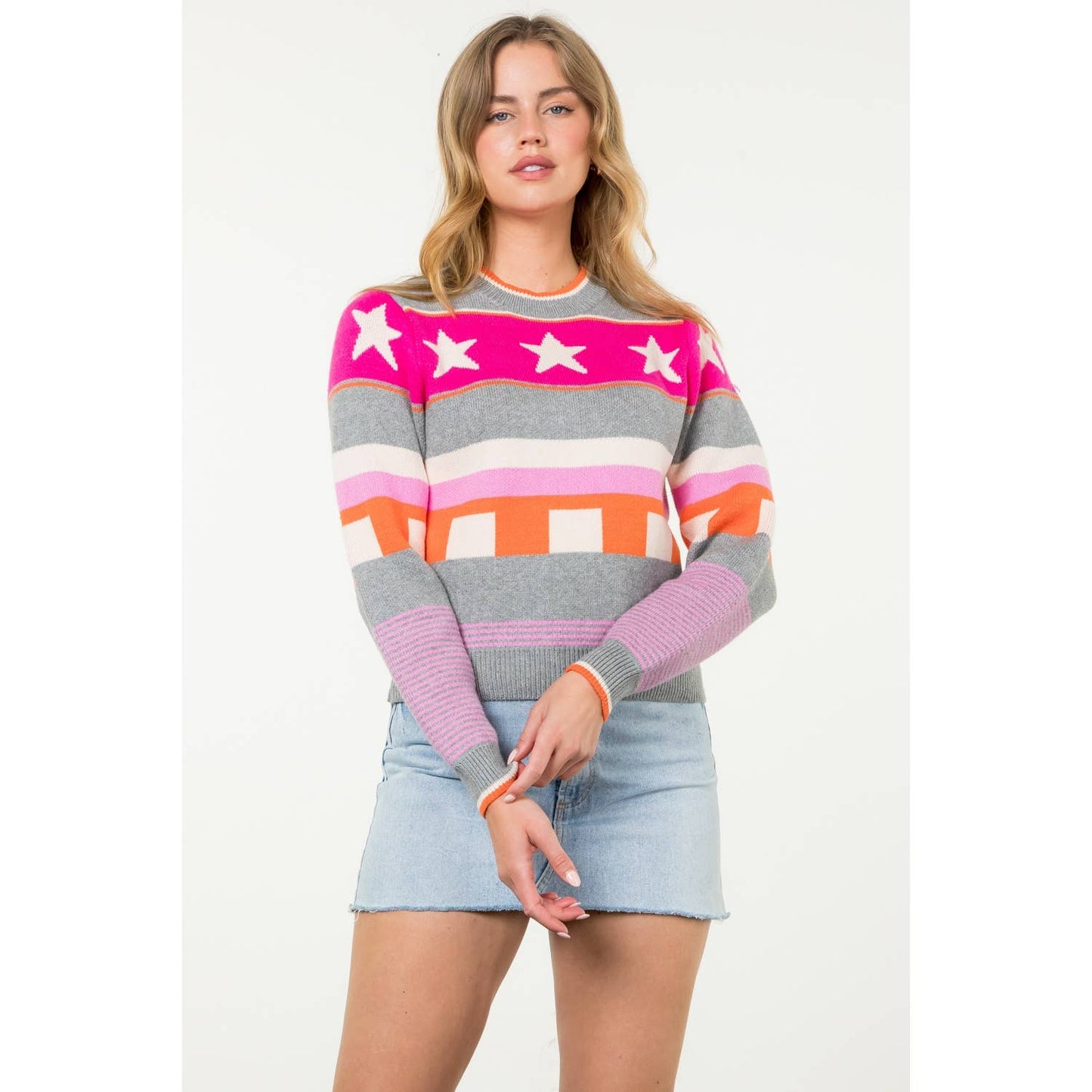 Multi Color Pattern Sweater