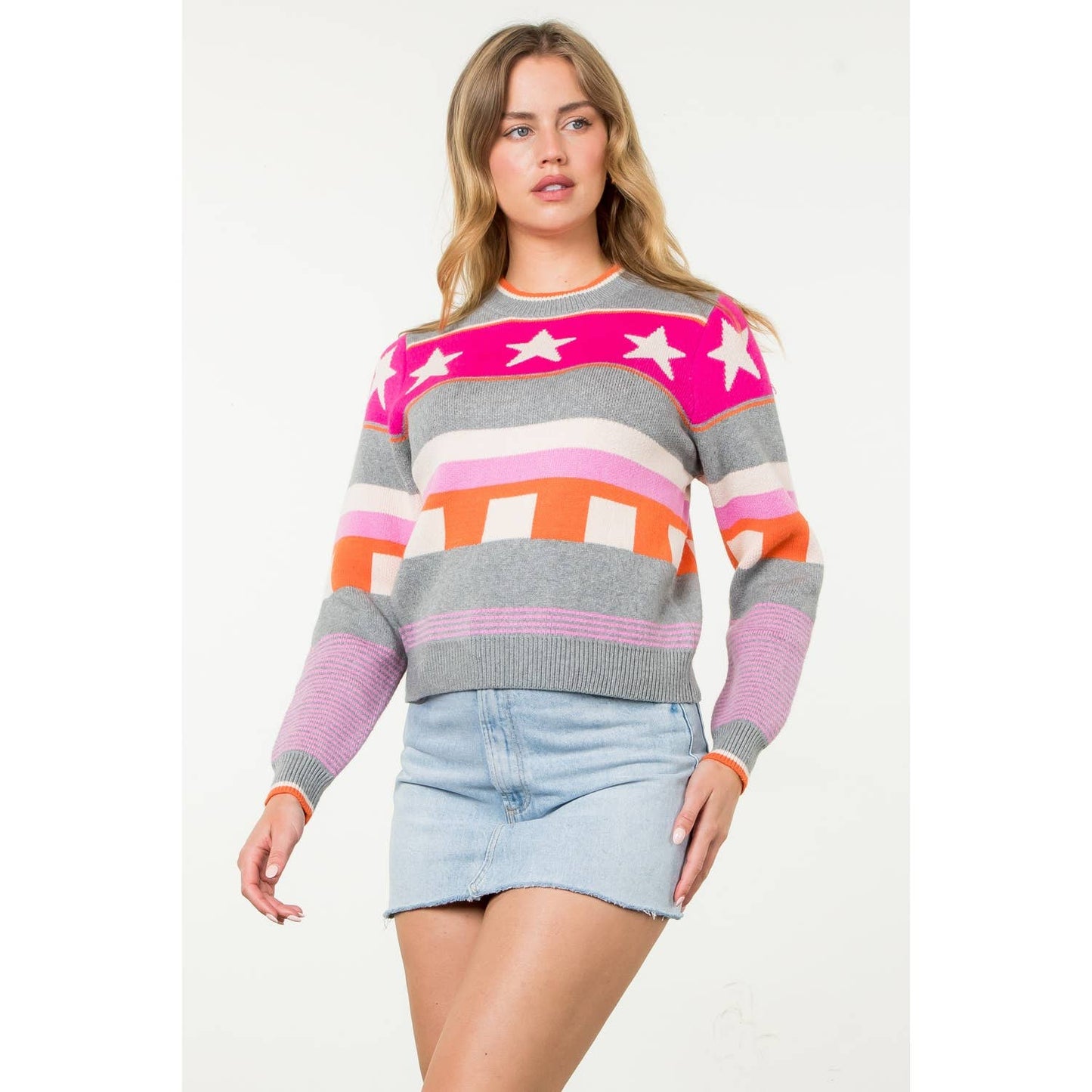 Multi Color Pattern Sweater