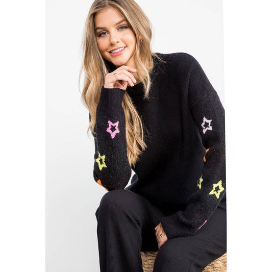 Star Sleeve Sweater