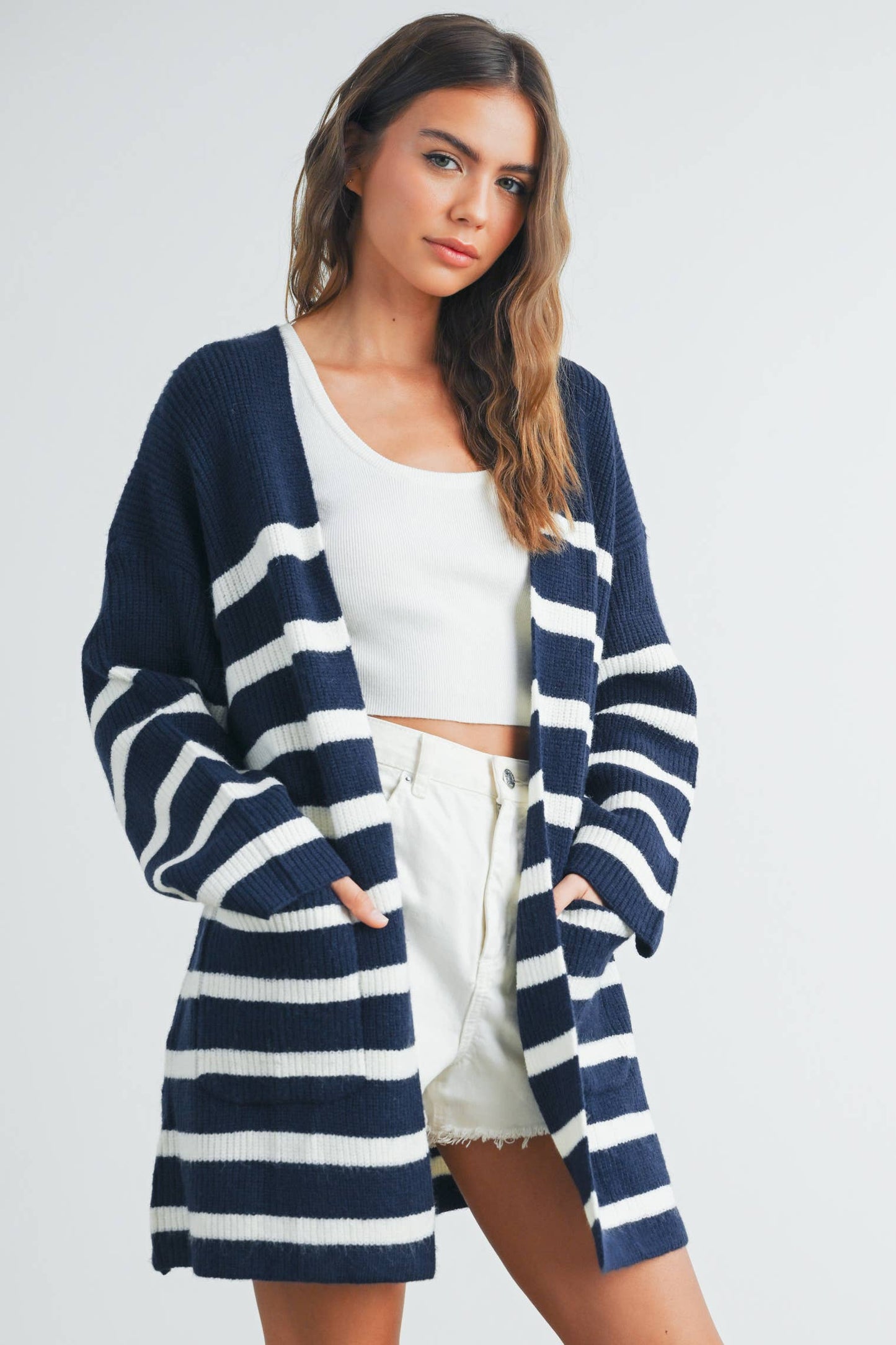 Striped Maxi Cardigan