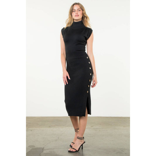 Turtleneck Midi Dress (More Colors)