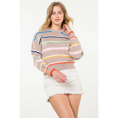 Striped Knit Sweater