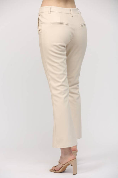 Faux Leather Flare Pant