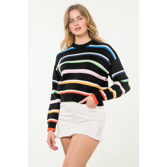 Striped Knit Sweater