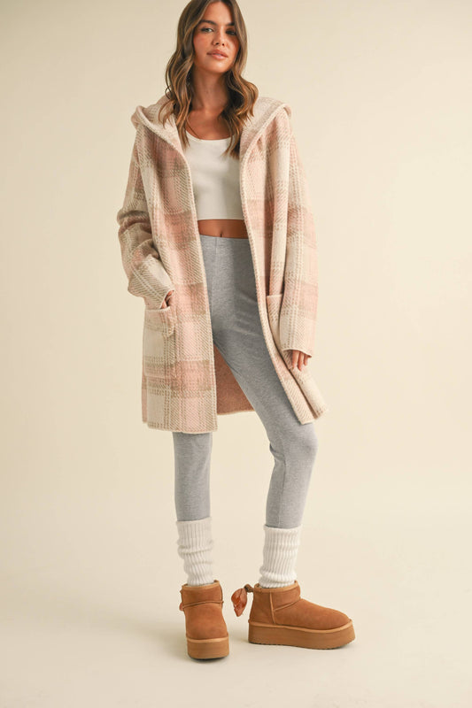 Plaid Hooded Jacket