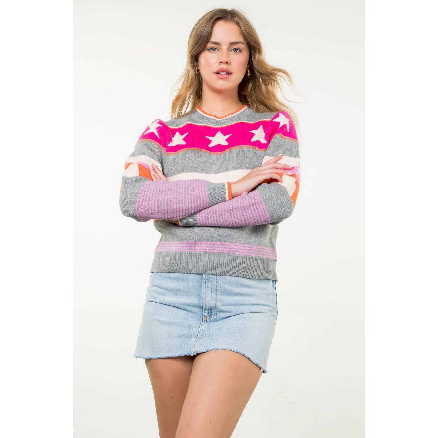 Multi Color Pattern Sweater