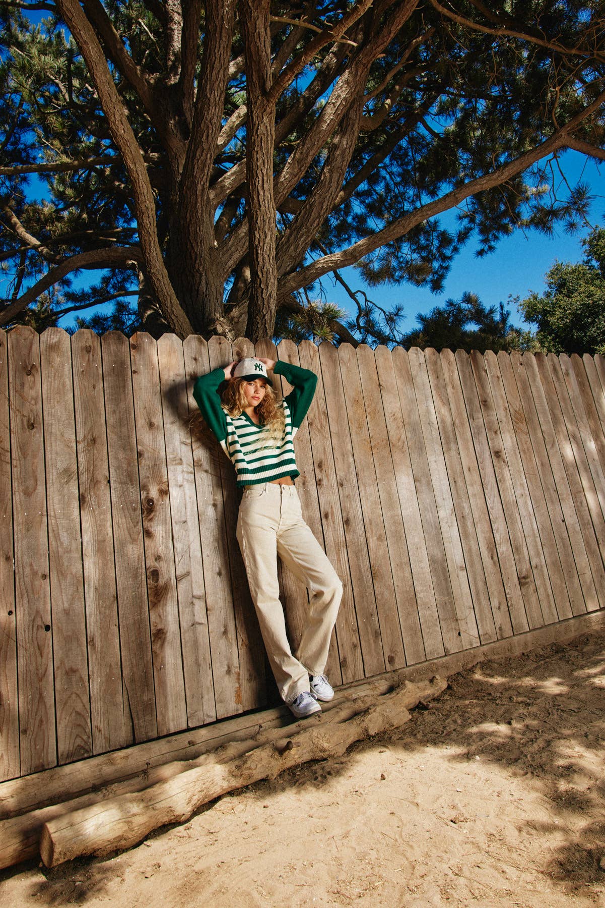 Solid And Striped Collared Sweater