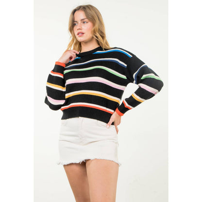 Striped Knit Sweater