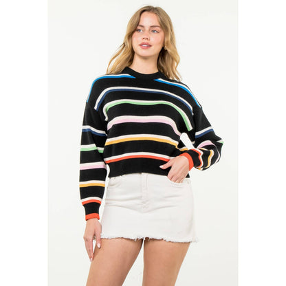 Striped Knit Sweater