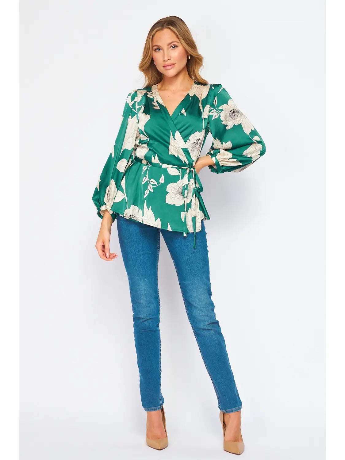 Floral Satin Top