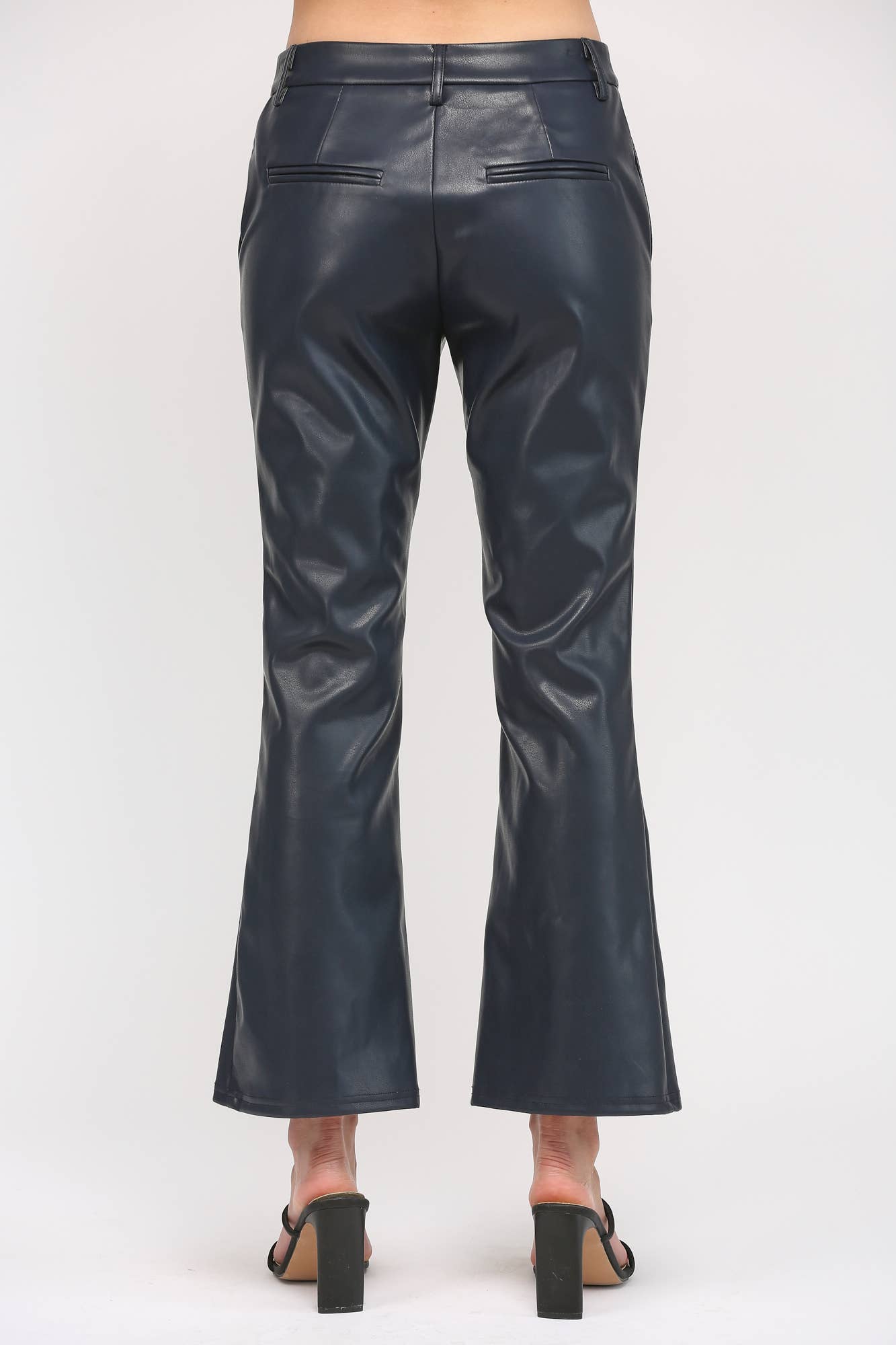 Faux Leather Flare Pant