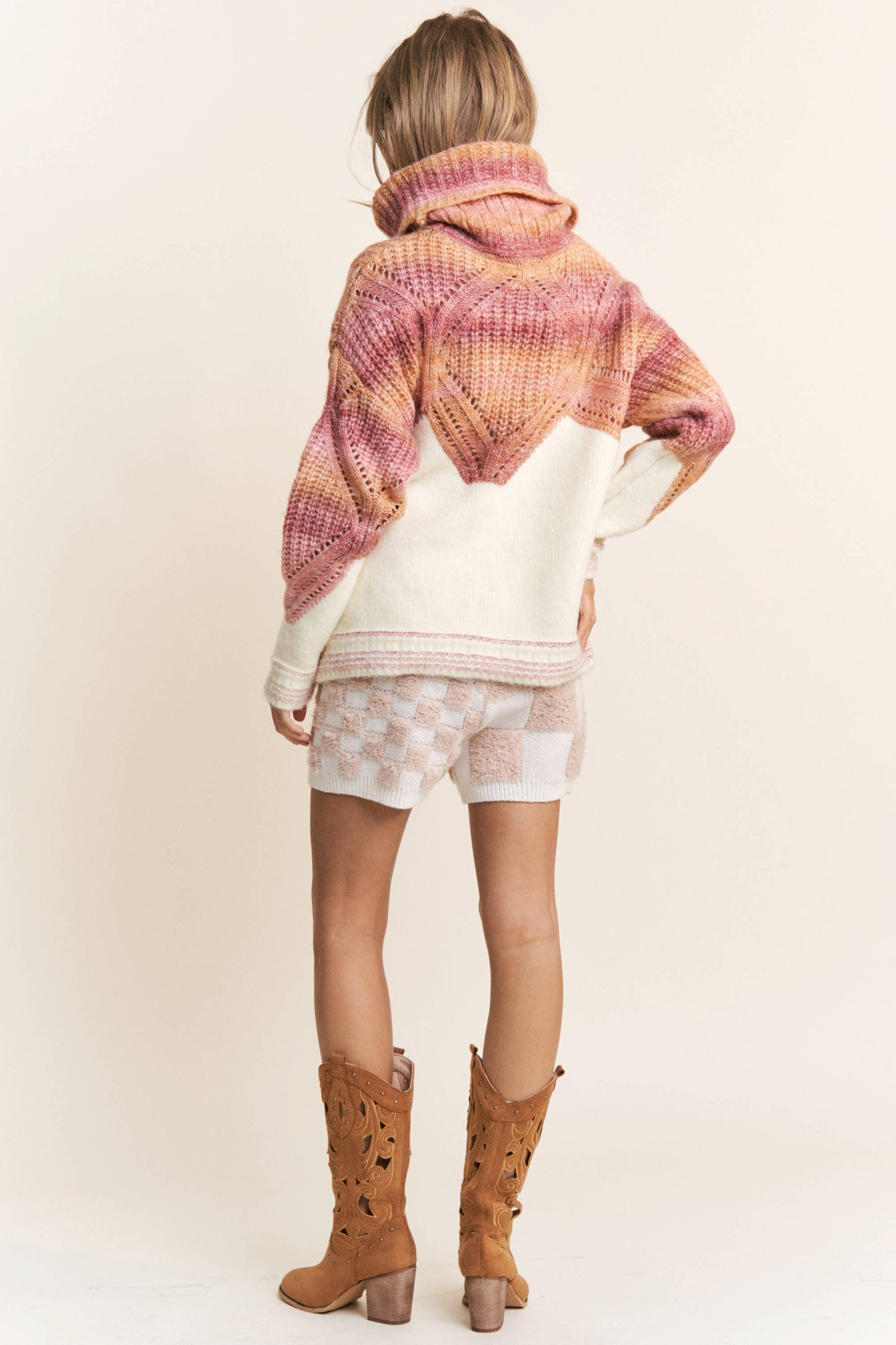 Chevron Colorblock Sweater