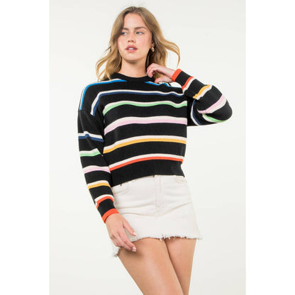 Striped Knit Sweater