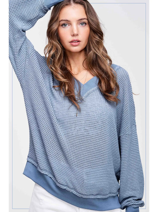 Waffle Long Sleeve Top (More Colors)