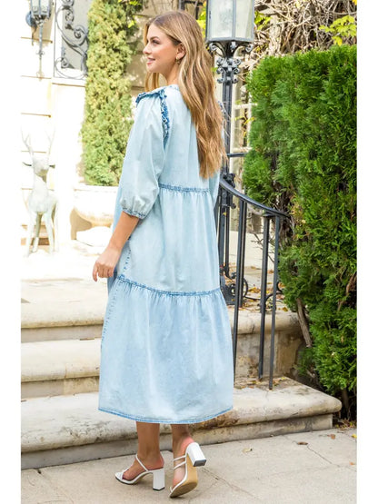 Denim Midi Dress