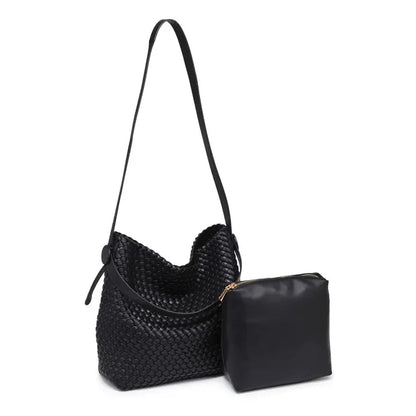 Edith Woven Hobo Bag