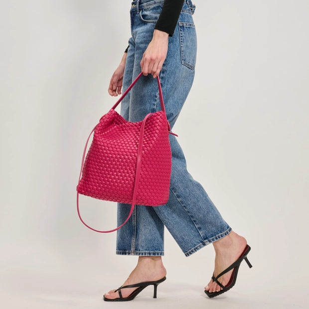 Edith Woven Hobo Bag