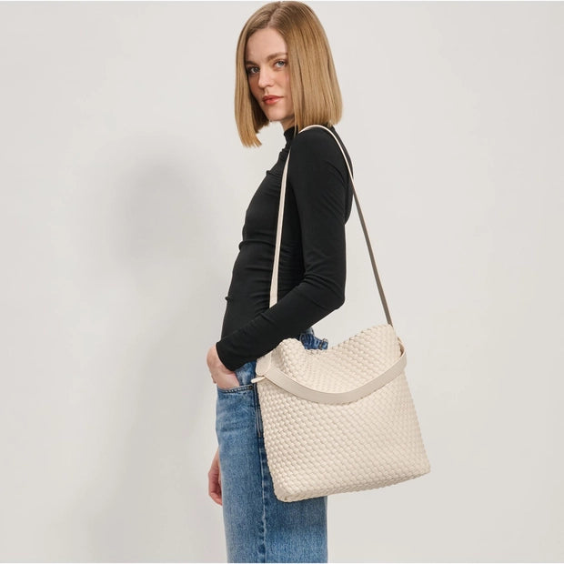 Edith Woven Hobo Bag