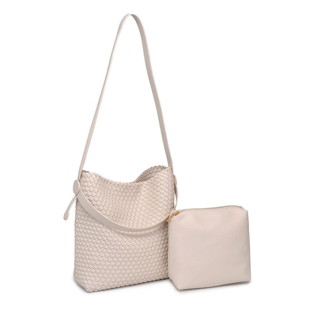 Edith Woven Hobo Bag