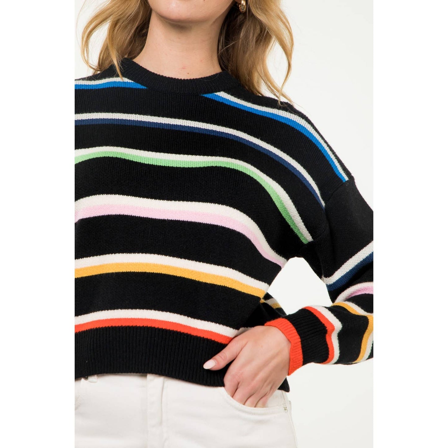 Striped Knit Sweater