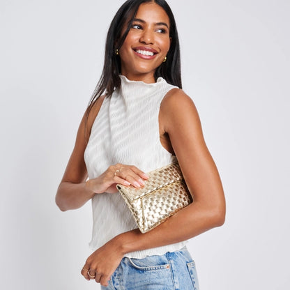 Priscilla Woven Clutch