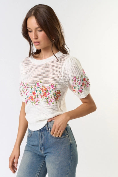 Floral Crochet Top