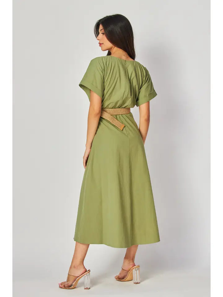 Belted Maxi Dress