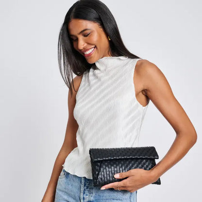 Priscilla Woven Clutch