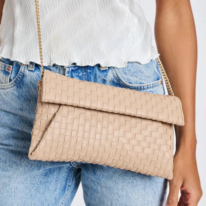 Priscilla Woven Clutch