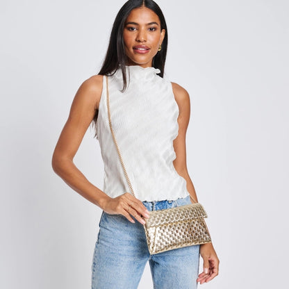 Priscilla Woven Clutch