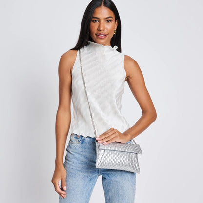 Priscilla Woven Clutch