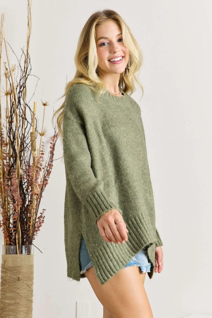 Side Slit Sweater (More Colors)